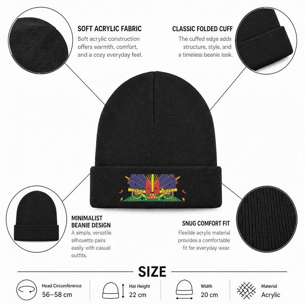 Embroidered Knit Beanie