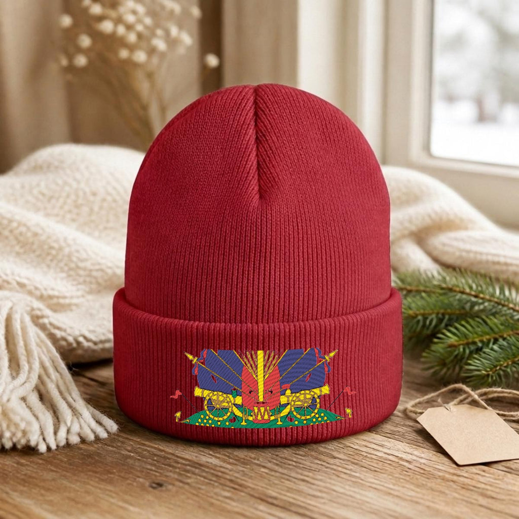 Embroidered Knit Beanie