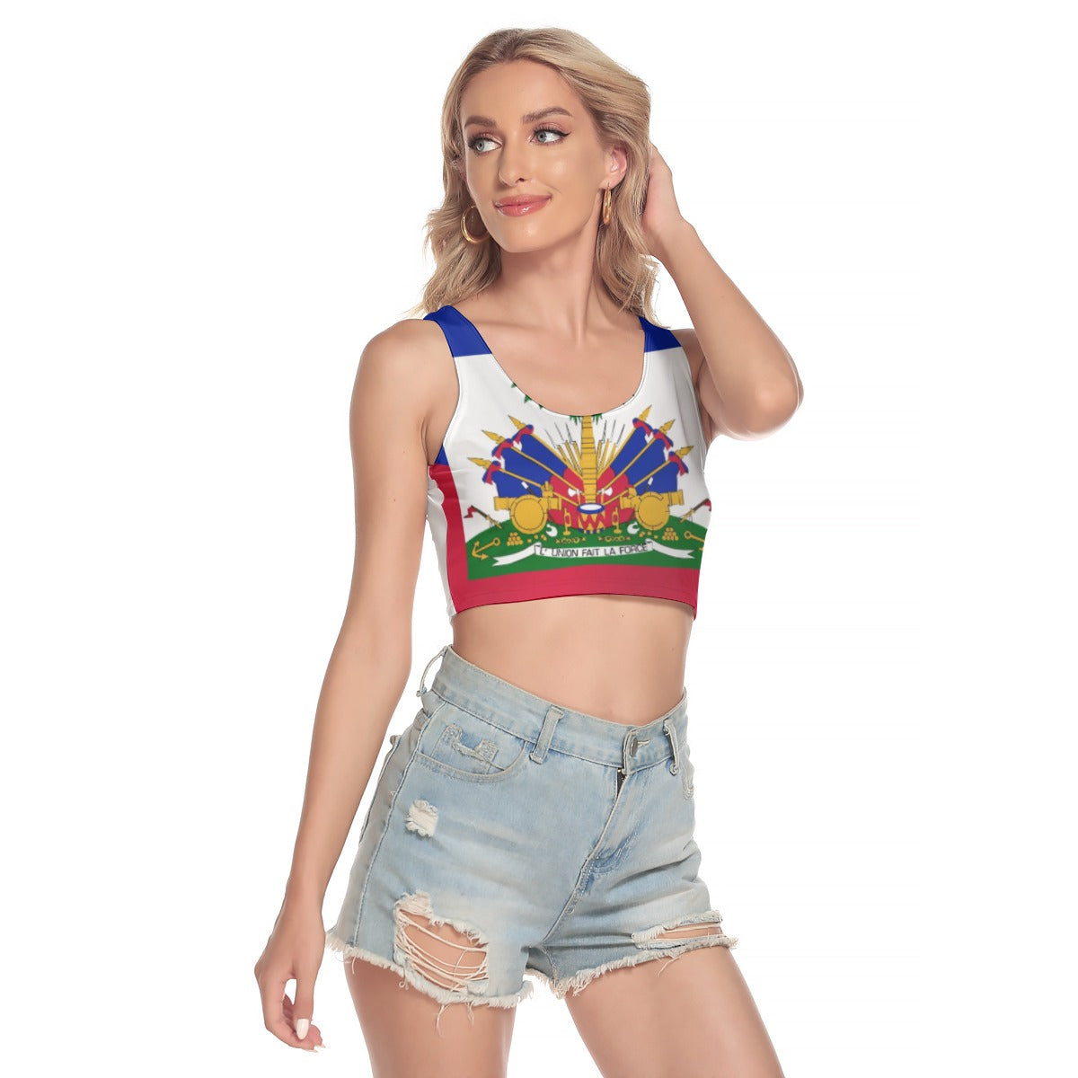 All-Over Print Women's Sport Crop Tank Top