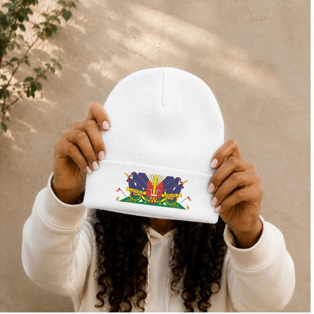 Embroidered Knit Beanie