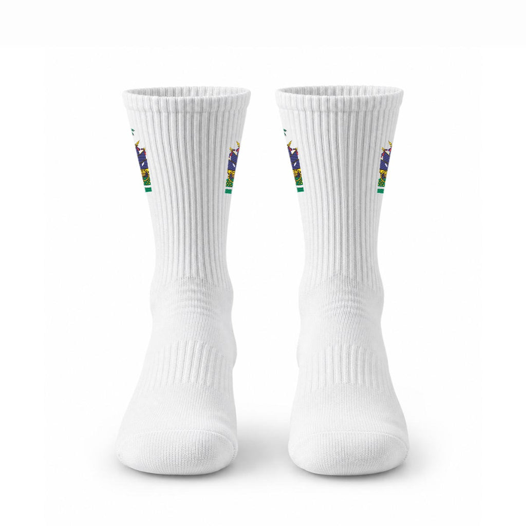 Embroidery Sports Cotton Crew Socks|Cotton