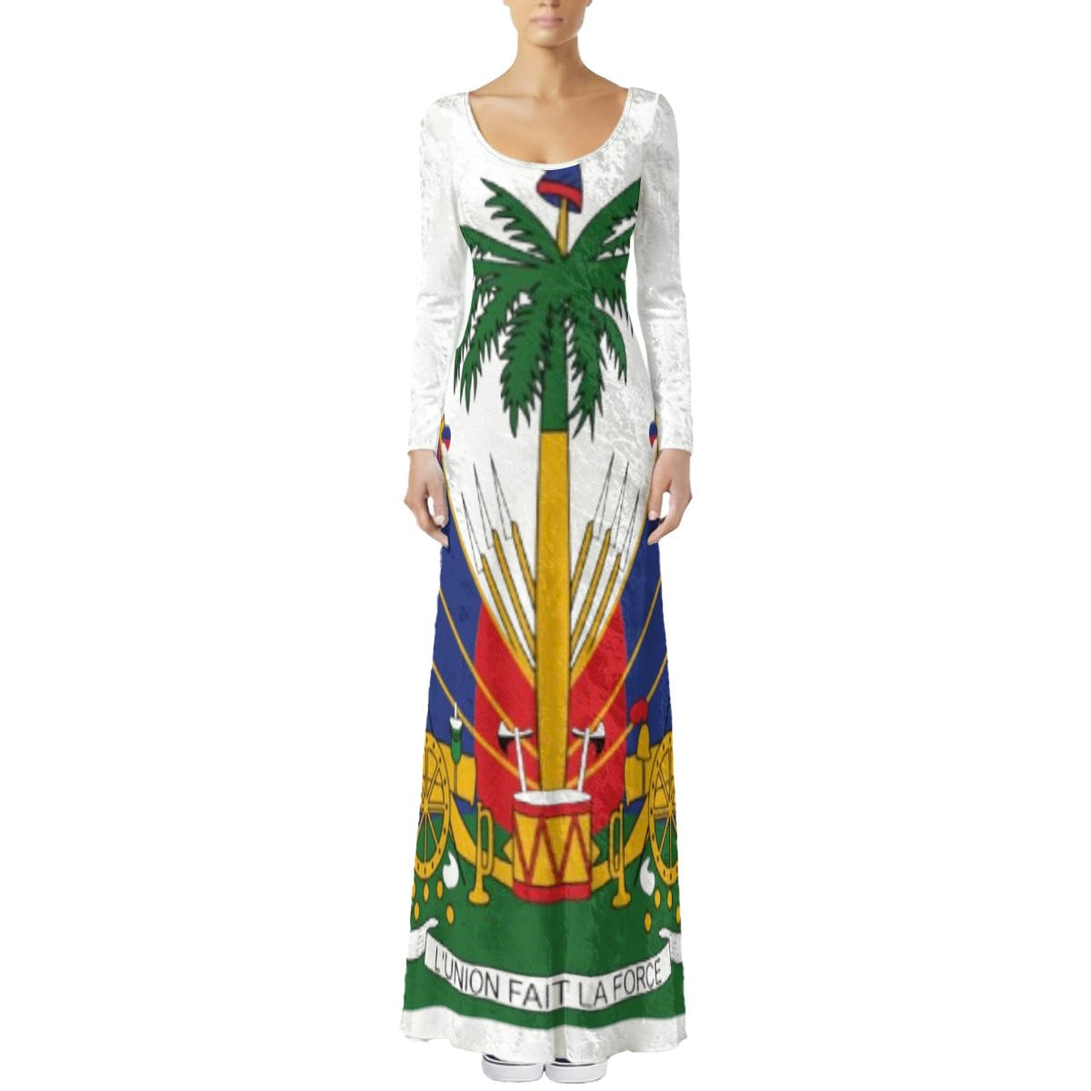 All-Over Print Women's Velvet Shine Maxi Dress