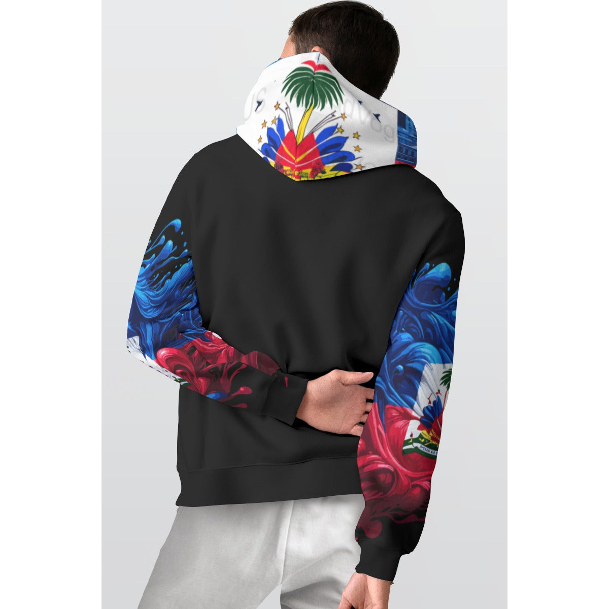 All-Over Print Men's Thicken Pullover Hoodie