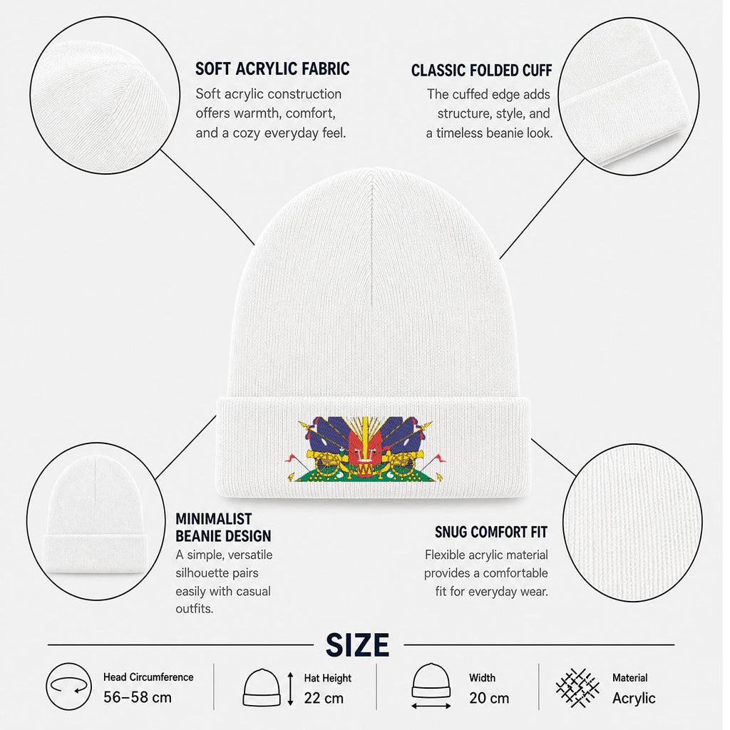 Embroidered Knit Beanie