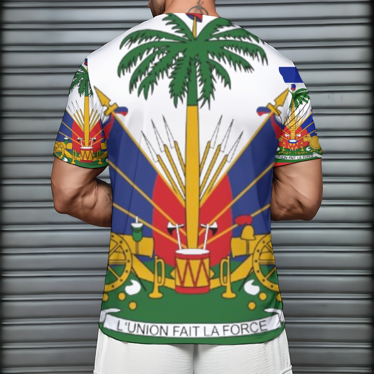 All-Over Print Men's Short Sleeve T-Shirt With Sports Collar