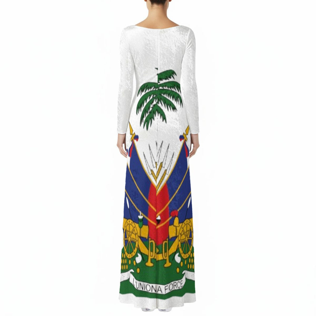 All-Over Print Women's Velvet Shine Maxi Dress
