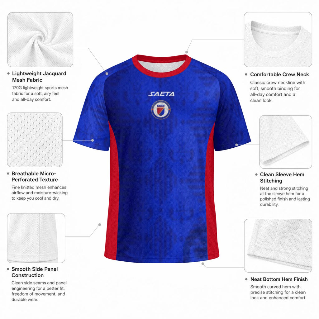 All-Over Print Unisex Jacquard Mesh Sports Jersey
