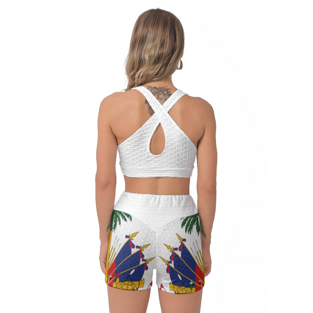 All-Over Print Women's Sports Bra Suit