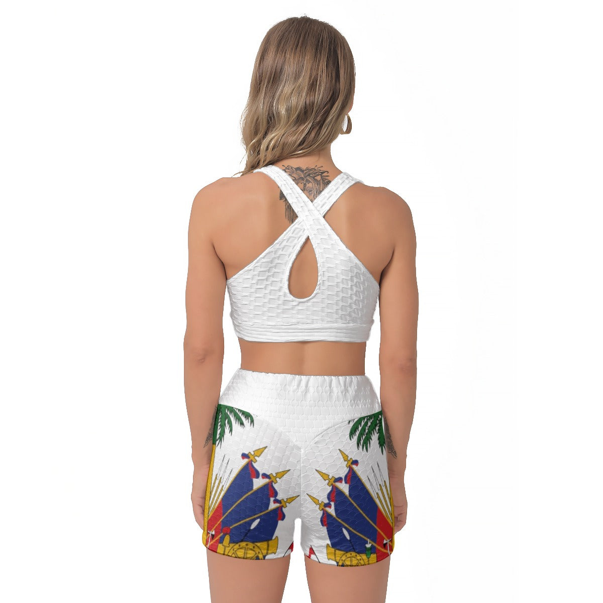 All-Over Print Women's Sports Bra Suit