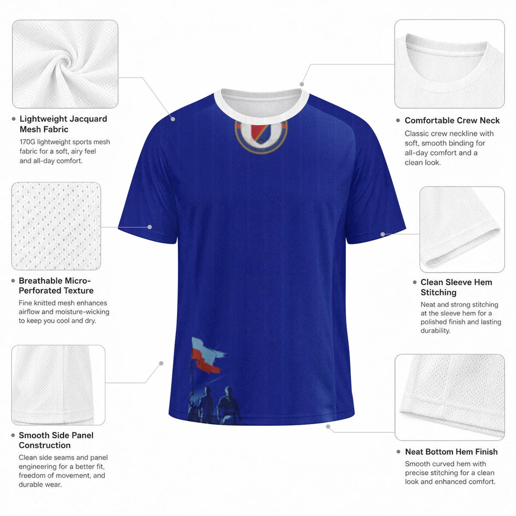 All-Over Print Unisex Jacquard Mesh Sports Jersey