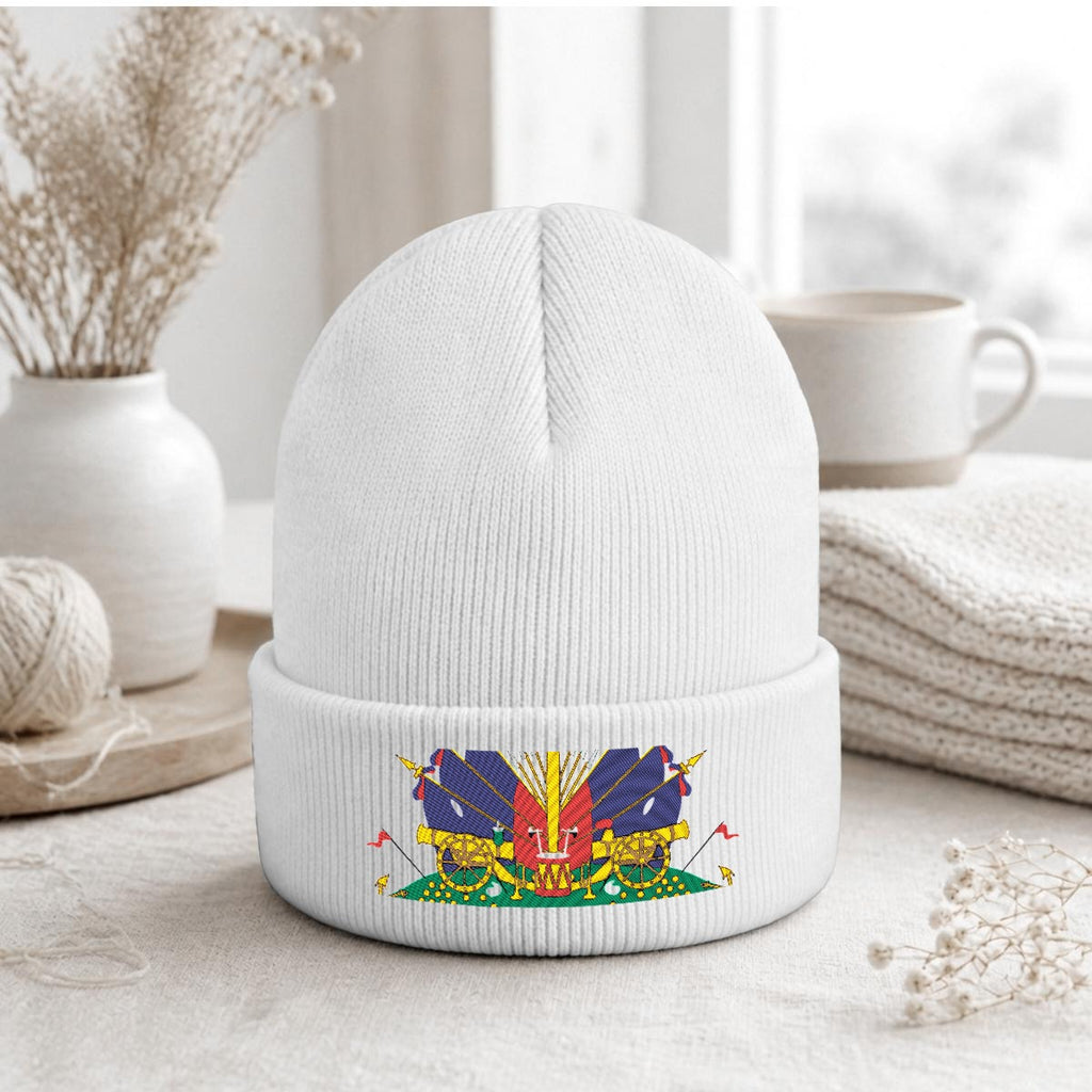 Embroidered Knit Beanie