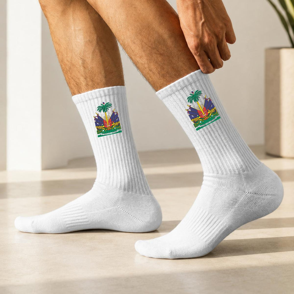 Embroidery Sports Cotton Crew Socks|Cotton