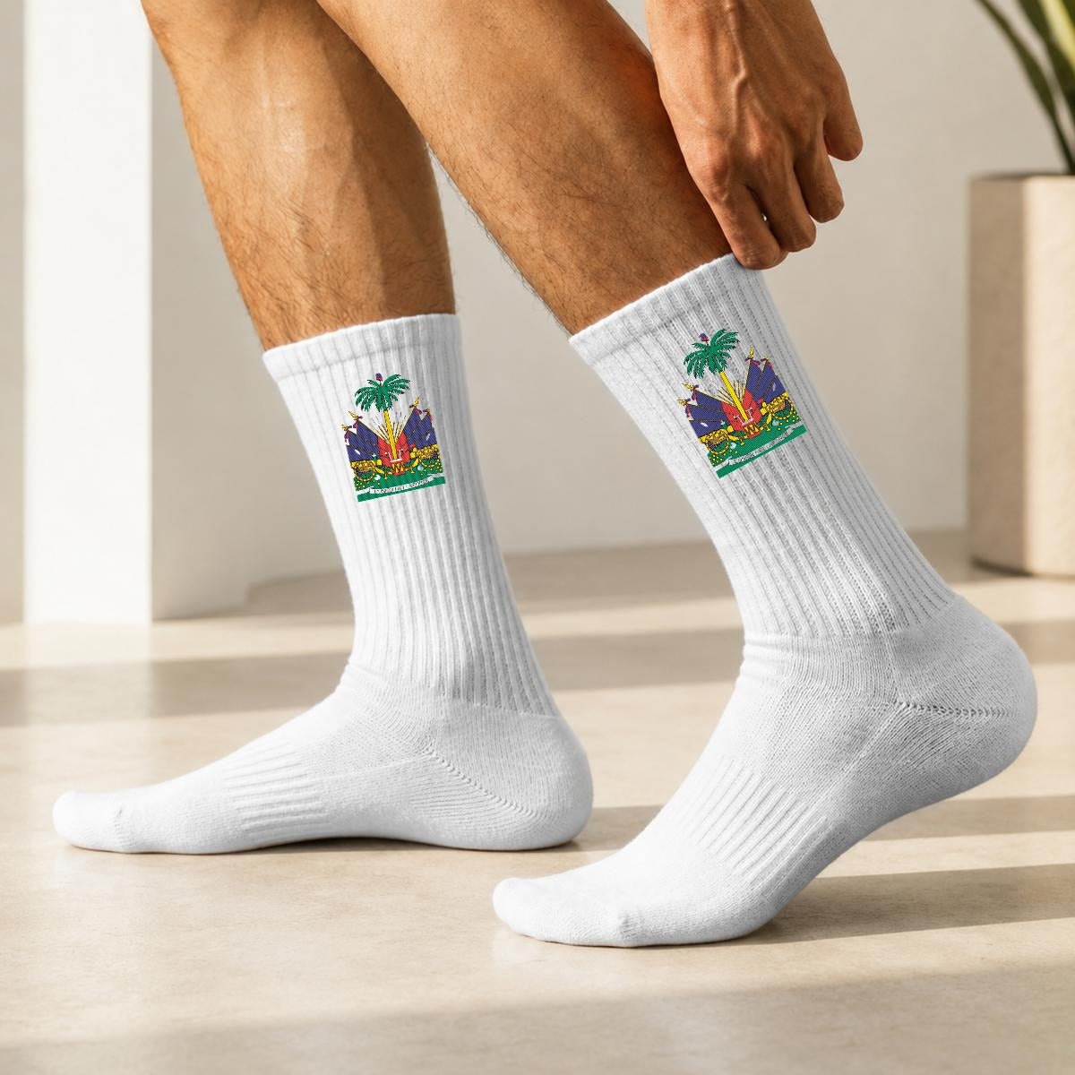 Embroidery Sports Cotton Crew Socks|Cotton