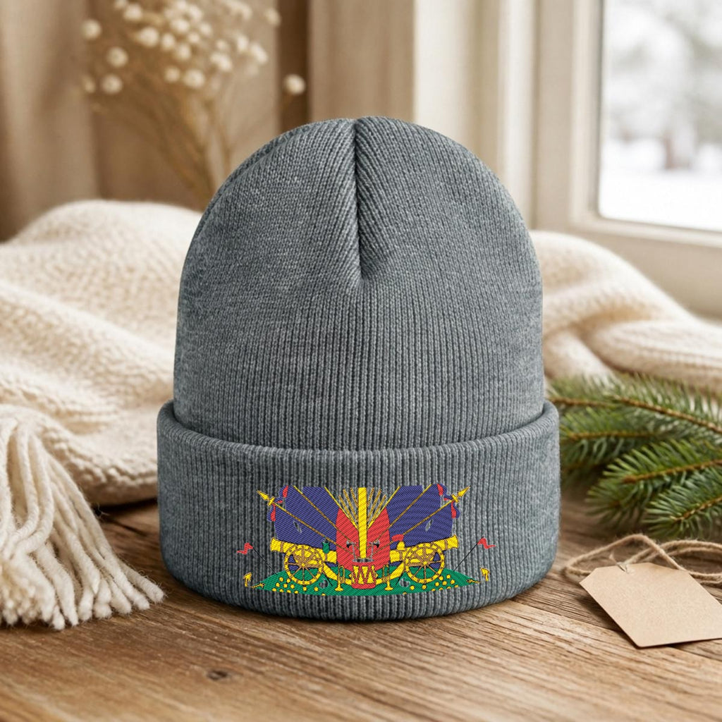 Embroidered Knit Beanie