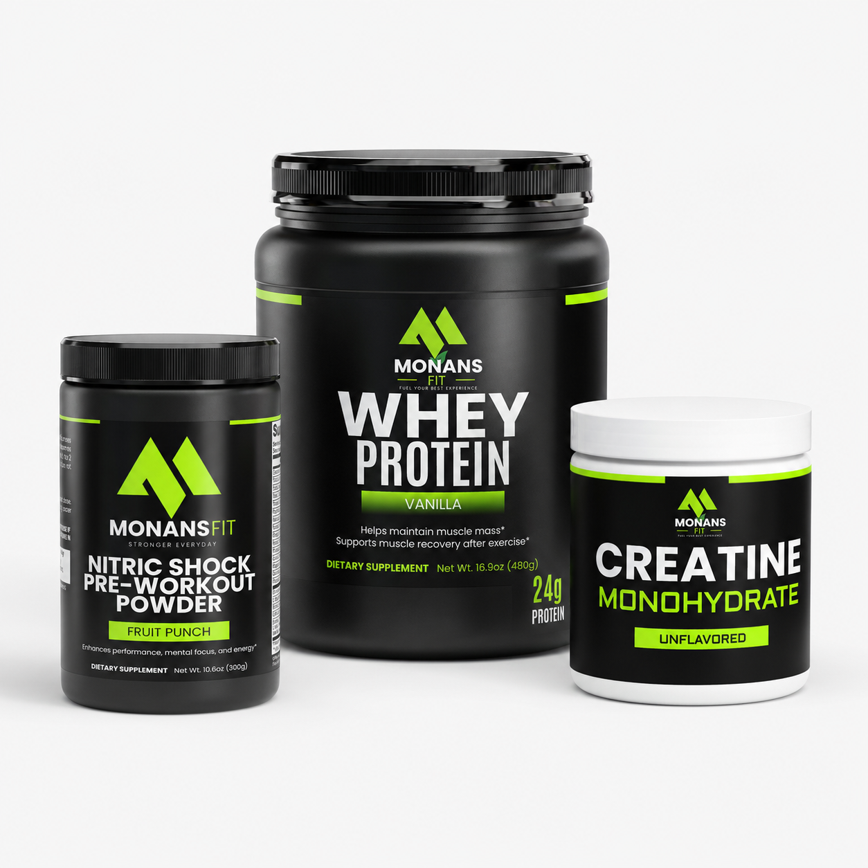 Performance Builder Bundle – Whey, Creatine + Pre-Workout