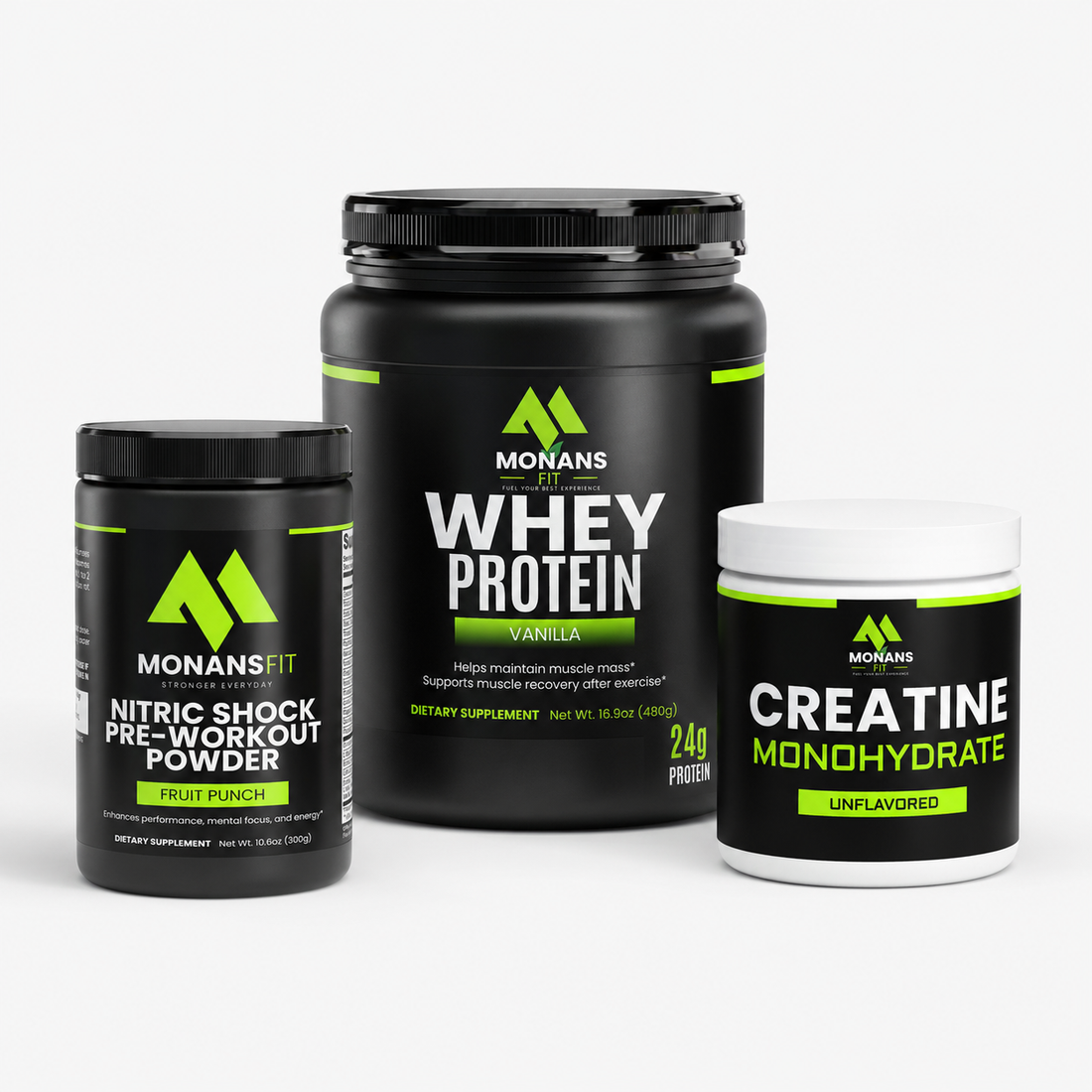 Performance Builder Bundle – Whey, Creatine + Pre-Workout