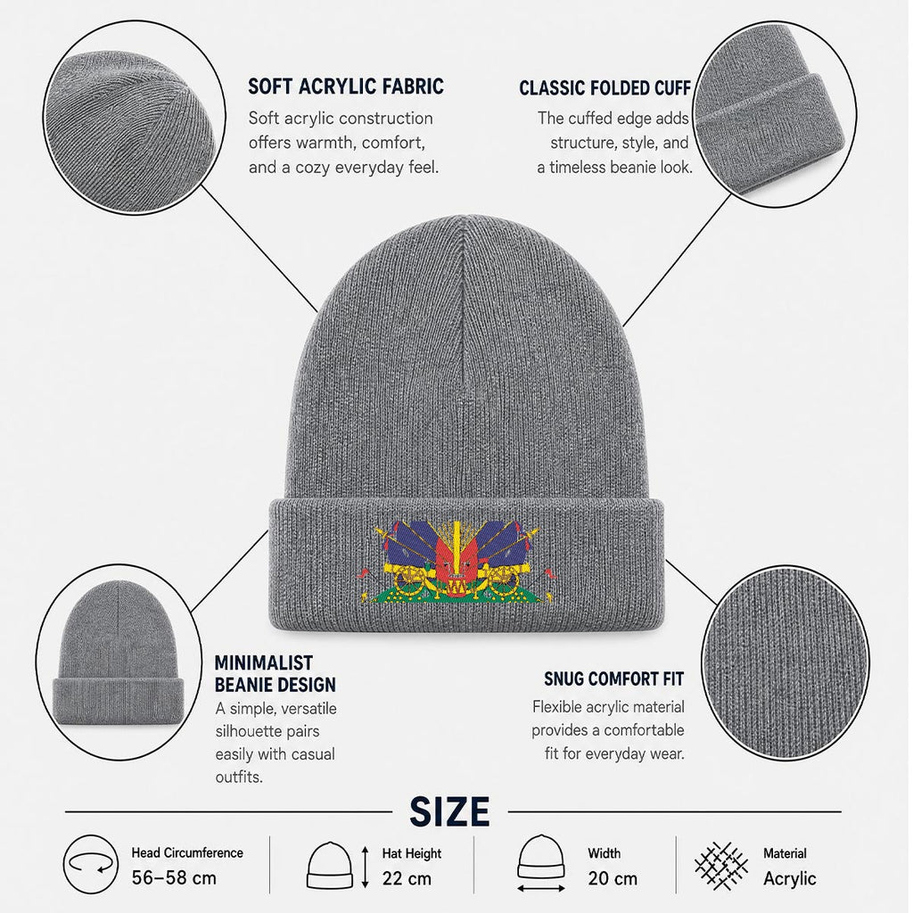 Embroidered Knit Beanie