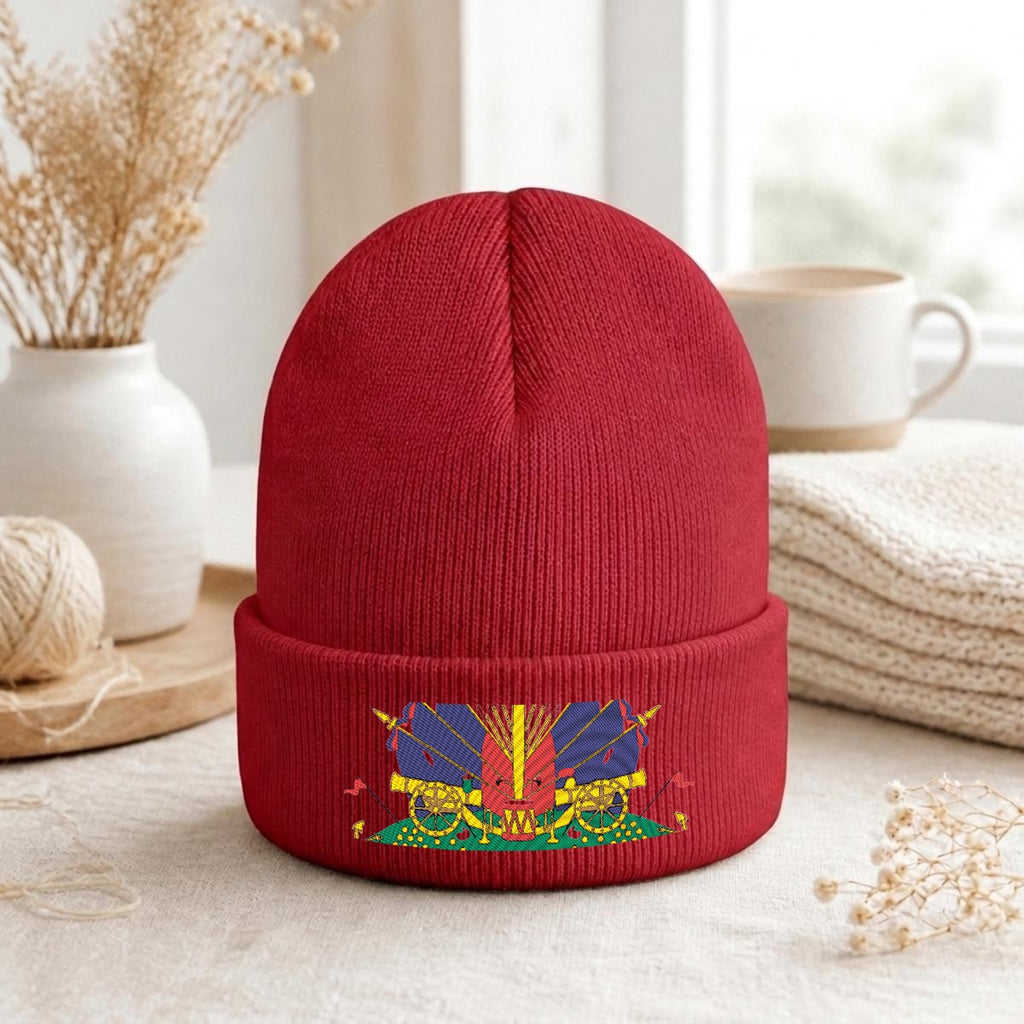Embroidered Knit Beanie