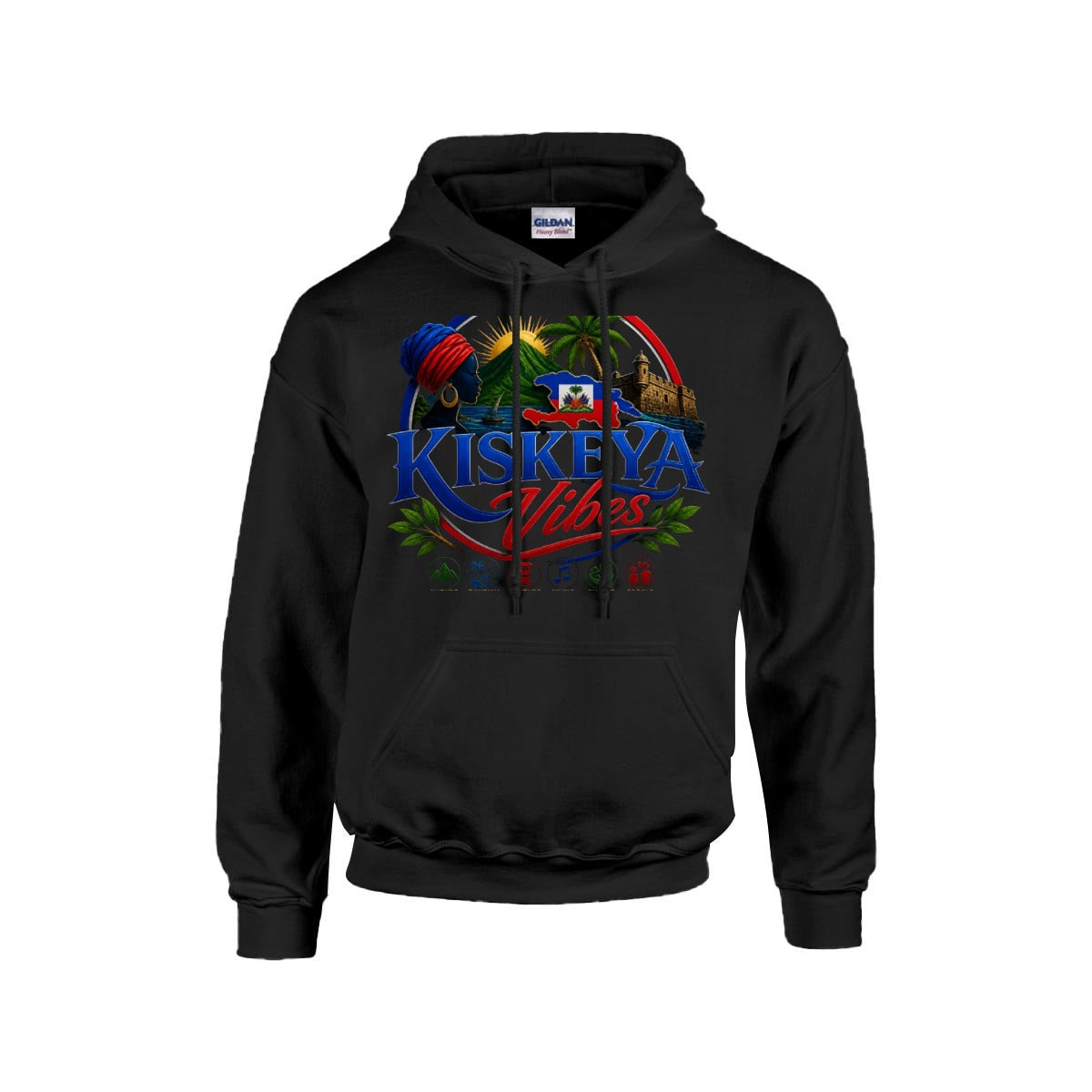 Men's Hoodie Printed in USA |Gildan 18500  Double DTG