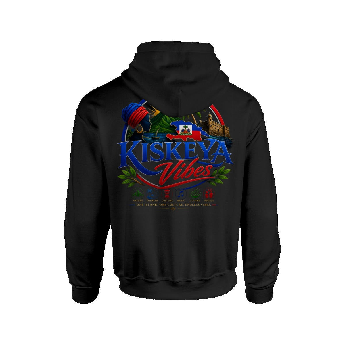 Men's Hoodie Printed in USA |Gildan 18500  Double DTG