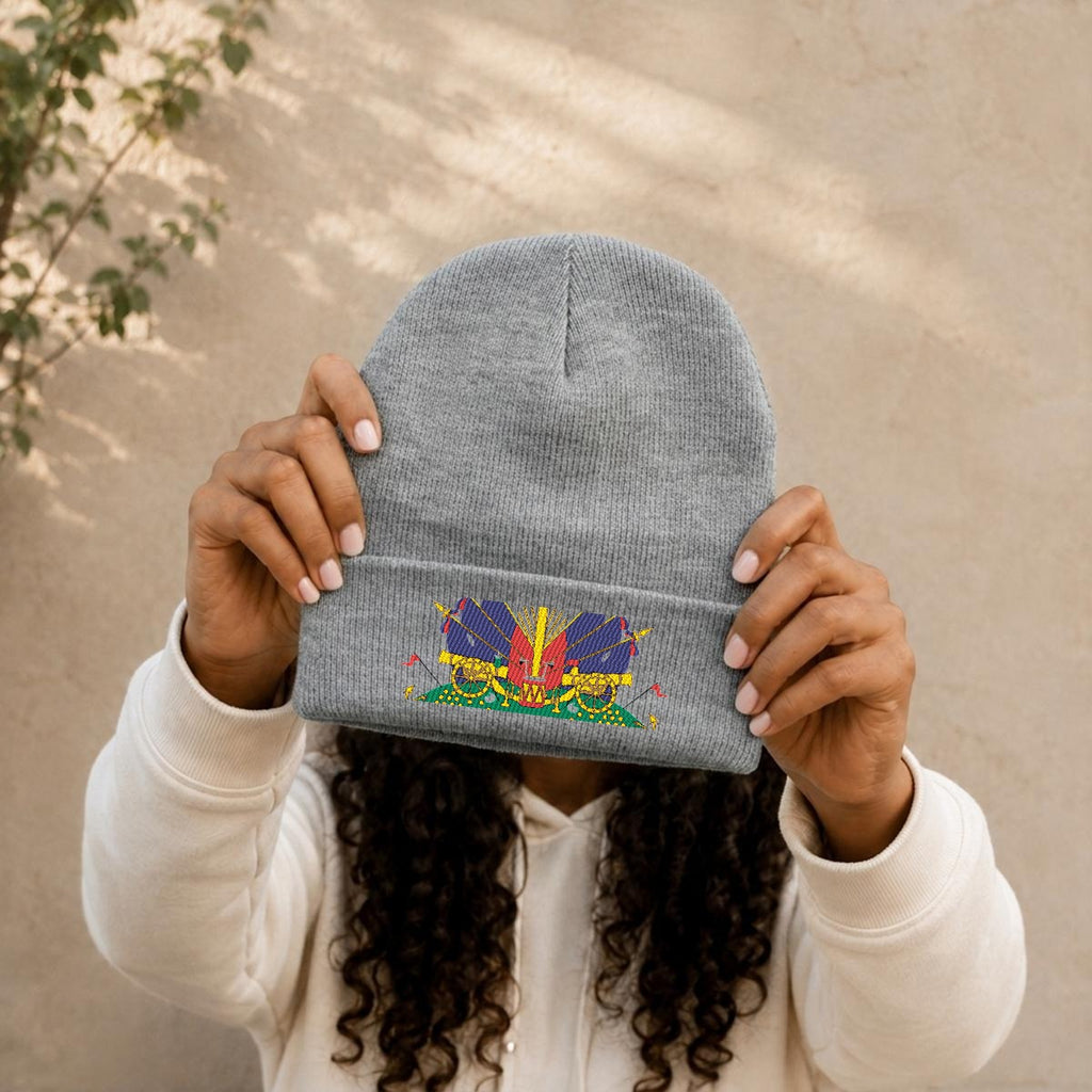 Embroidered Knit Beanie