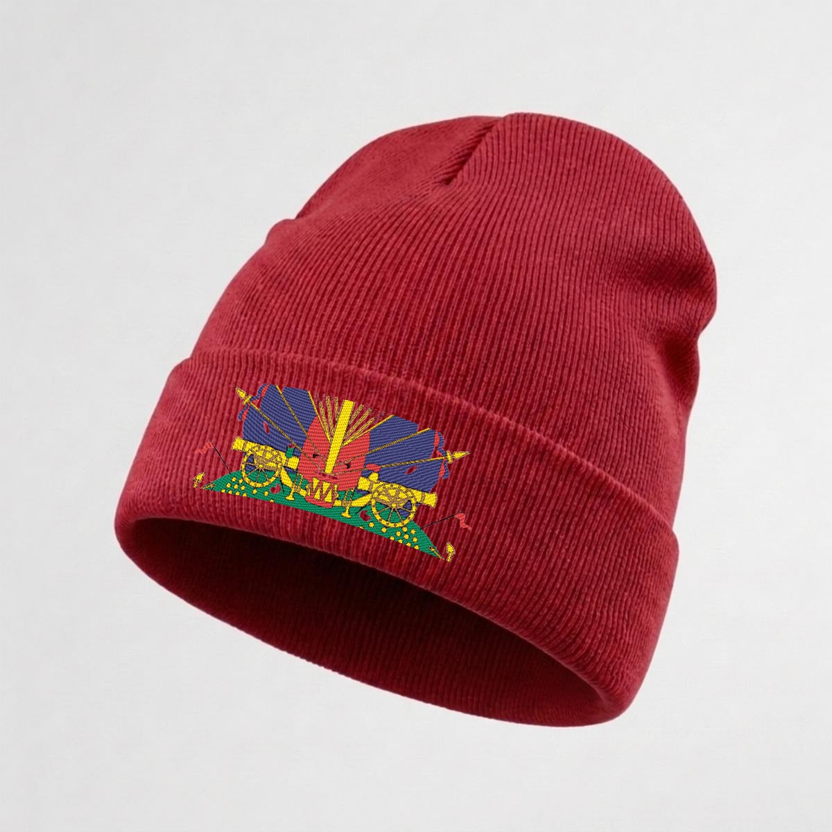 Embroidered Knit Beanie